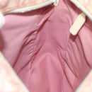 Christian Dior Trotter Canvas Schultertasche PVC Rosa Silber Auth BA13409-20