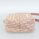 Christian Dior Trotter Canvas Shoulder Bag PVC Pink Silver Auth BA13409-9
