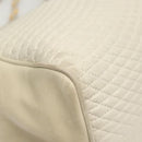 BALLY Quilted Chain Shoulder Bag Leather Gray Gold Auth BA1341-9