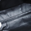 BALLY Quilted Chain Shoulder Bag Leather Gray Gold Auth BA1341-11