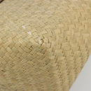 Jimmy Choo Tote Bag Raffia Beige Auth BA13412A-14