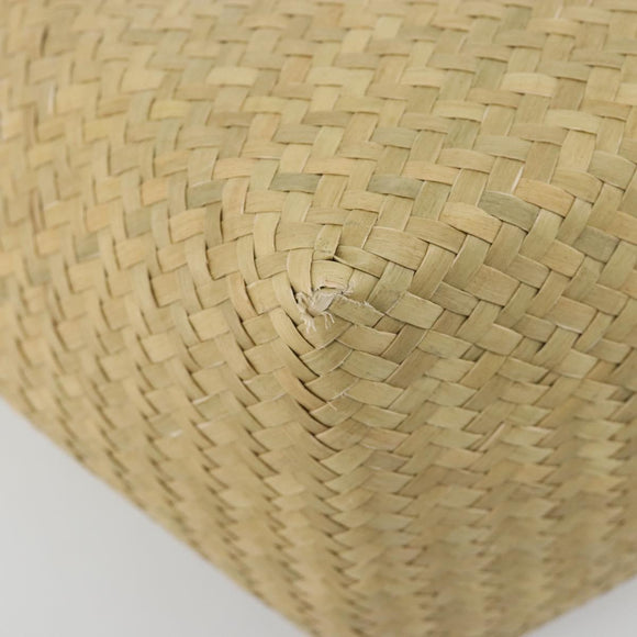 Jimmy Choo Tote Bag Raffia Beige Auth BA13412A
