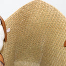 Jimmy Choo Tote Bag Raffia Beige Auth BA13412A-20