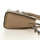 CELINE Luggage Nano Shopper Hand Bag Leather 2way Beige Silver Auth BA13413V-5