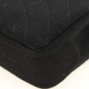 CHANEL Chain Shoulder Bag Cotton Black Gold CC Auth BA13415V-15