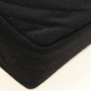CHANEL Chain Shoulder Bag Cotton Black Gold CC Auth BA13415V-16