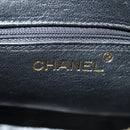 CHANEL Matelasse Chain Hand Bag Suede Black Gold CC Auth BA13417V-21