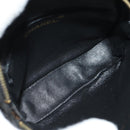 CHANEL Matelasse Chain Hand Bag Suede Black Gold CC Auth BA13417V-9