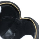 CHANEL Matelasse Chain Hand Bag Suede Black Gold CC Auth BA13417V-22