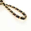 CHANEL Matelasse Chain Hand Bag Suede Black Gold CC Auth BA13417V-8
