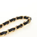 CHANEL Matelasse Chain Hand Bag Suede Black Gold CC Auth BA13417V-15