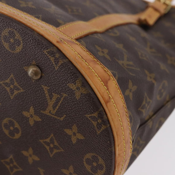 LOUIS VUITTON Monogram Bucket GM Shoulder Bag M42236 LV Auth BA13423