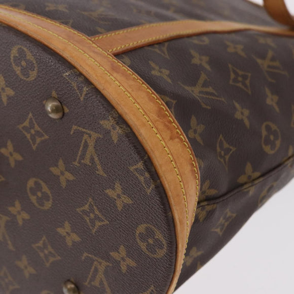 LOUIS VUITTON Monogram Bucket GM Shoulder Bag M42236 LV Auth BA13423