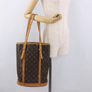 LOUIS VUITTON Monogram Bucket GM Shoulder Bag M42236 LV Auth BA13423-23