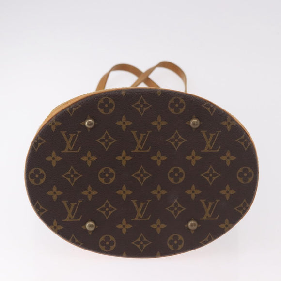 LOUIS VUITTON Monogram Bucket GM Shoulder Bag M42236 LV Auth BA13423