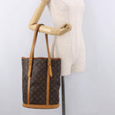 LOUIS VUITTON Monogram Bucket GM Shoulder Bag M42236 LV Auth BA13425-24