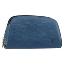 LOUIS VUITTON Epi Dauphine PM Pouch Blue M48445 LV Auth BA13427-1