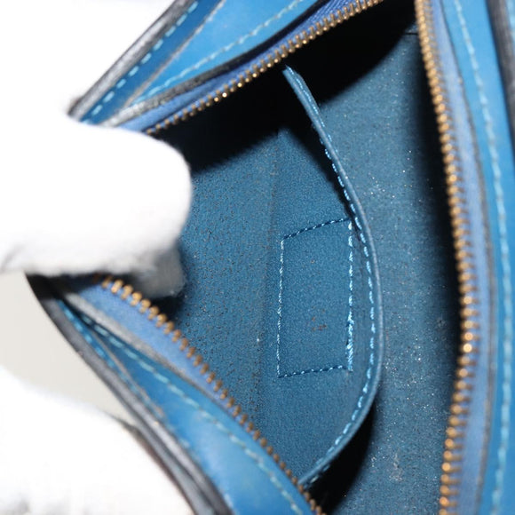 LOUIS VUITTON Epi Dauphine PM Pouch Blue M48445 LV Auth BA13427