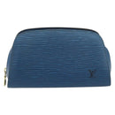 LOUIS VUITTON Epi Dauphine PM Pouch Blue M48445 LV Auth BA13427-2