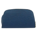 LOUIS VUITTON Epi Dauphine PM Pouch Blue M48445 LV Auth BA13427-3