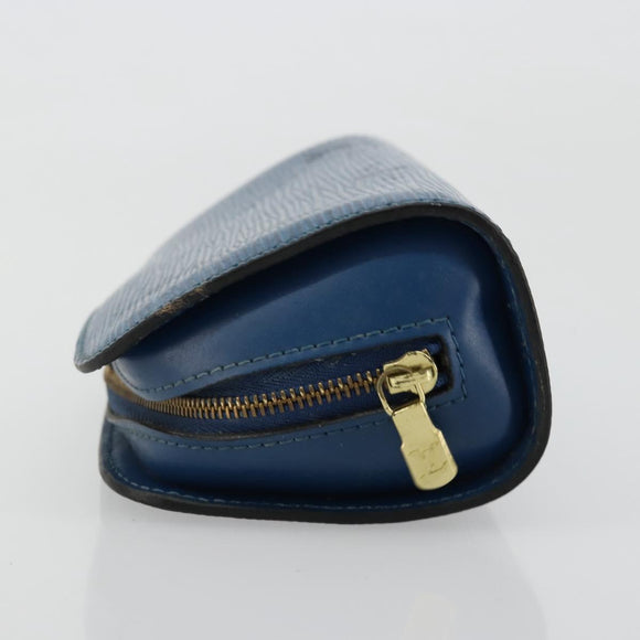 LOUIS VUITTON Epi Dauphine PM Pouch Blue M48445 LV Auth BA13427