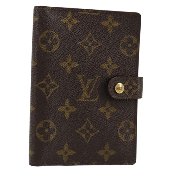 LOUIS VUITTON Monogram Agenda PM Day Planner Cover R20005 LV Auth BA13428