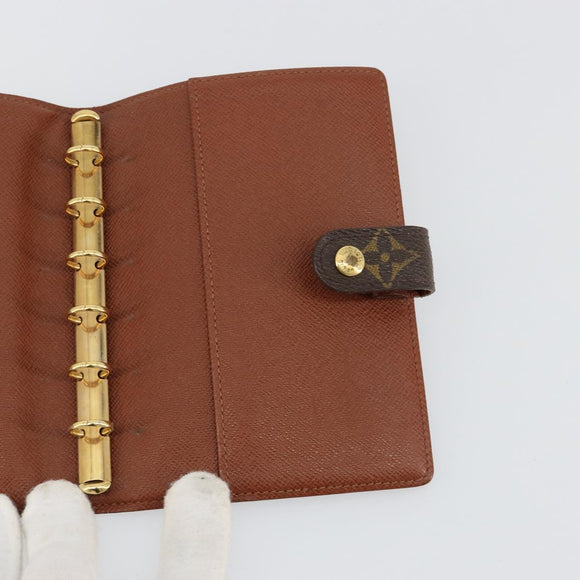 LOUIS VUITTON Monogram Agenda PM Day Planner Cover R20005 LV Auth BA13428
