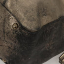 Salvatore Ferragamo Tote Bag Leather Beige Gold Auth BA1343-15