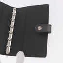 LOUIS VUITTON Monogram mat Agenda PM Planner Cover Black R20932 Auth BA13431A-20