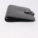 LOUIS VUITTON Monogram mat Agenda PM Planner Cover Black R20932 Auth BA13431A-6