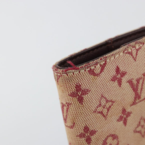 LOUIS VUITTON Monogram Mini Agenda PM Dagplannerhoes Rood R20912 Auth BA13432