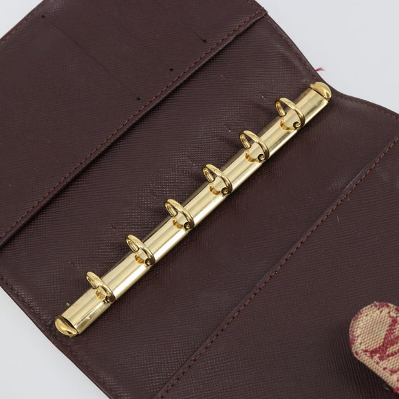 LOUIS VUITTON Monogram Mini Agenda PM Dagplannerhoes Rood R20912 Auth BA13432
