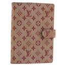 LOUIS VUITTON Monogram Mini Agenda PM Dagplannerhoes Rood R20912 Auth BA13432-1