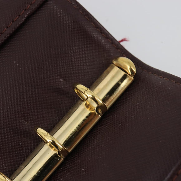 LOUIS VUITTON Monogram Mini Agenda PM Dagplannerhoes Rood R20912 Auth BA13432