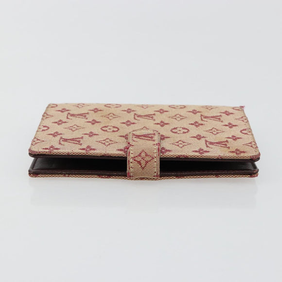 LOUIS VUITTON Monogram Mini Agenda PM Dagplannerhoes Rood R20912 Auth BA13432