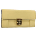 Chloe Long Wallet Leather Yellow Auth BA13434A-1