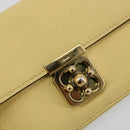 Chloe Long Wallet Leather Yellow Auth BA13434A-18