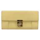 Chloe Long Wallet Leather Yellow Auth BA13434A-2