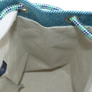 HERMES Schoudertas Epope Wol Blauw Auth BA13435M-22