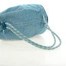 HERMES Schoudertas Epope Wol Blauw Auth BA13435M-7