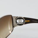 CHANEL Sunglasses plastic Brown CC Auth BA13437M-9