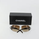 CHANEL Sunglasses plastic Brown CC Auth BA13437M-12