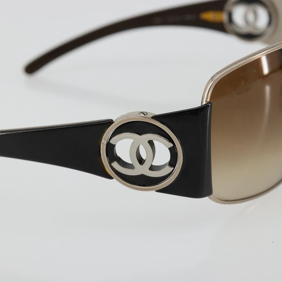 CHANEL Sunglasses plastic Brown CC Auth BA13437M