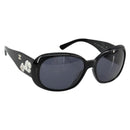 CHANEL Camelia Sunglasses plastic Black CC Auth BA13438-1