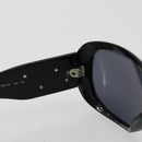 CHANEL Camelia Sunglasses plastic Black CC Auth BA13438-10
