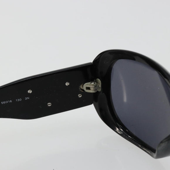 CHANEL Camelia Sunglasses plastic Black CC Auth BA13438