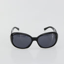 CHANEL Camelia Sunglasses plastic Black CC Auth BA13438-13
