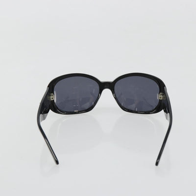 CHANEL Camelia Sunglasses plastic Black CC Auth BA13438 - 0