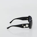 CHANEL Camelia Sunglasses plastic Black CC Auth BA13438-4