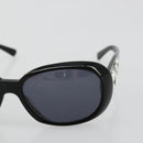 CHANEL Camelia Sunglasses plastic Black CC Auth BA13438-6